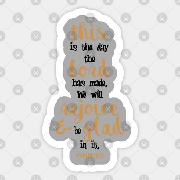 Psalm 118:24 Bible Verse Cute Hand Writing Sticker by JakeRhodes